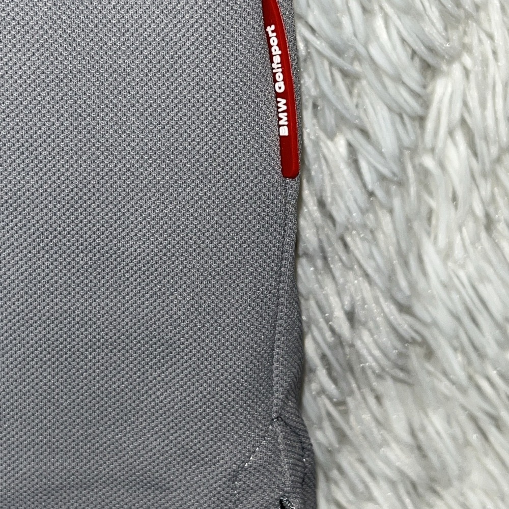 BMW Golfsport Short‎ Sleeve Polo Shirt Gray Size Small - Picture 3 of 8